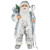 24" Blue and Silver Ice Palace Santa Claus with Staff and Bag Christmas Figure - IMAGE 1