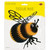Honeycomb Tissue Paper Bumblebee Decoration - 10" - Black and Yellow - Pack of 12 - IMAGE 3