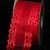 Red Flower Edge Wired Craft Ribbon 2.5" x 20 Yards - IMAGE 1