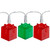 LED Gift Box Christmas Lights - Red and Green - 9.5' White Wire - Clear Lights - 20ct - IMAGE 1