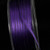 Purple and Black Double Sided Craft Ribbon with Stitch Edge 0.25" x 220 Yards - IMAGE 1