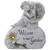 9.25" Gray Solar Powered "Welcome to Our Garden" Angel Outdoor Garden Statue - IMAGE 1