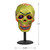 Glittered Dia de Muertos Candy Skull Halloween Figure - 12" - Green and Black - IMAGE 5