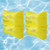 Set of 2 Inflatable Yellow Swimming Pool Arm Floats, 8-Inch - IMAGE 2