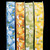 Green Tropical Fruit Print Wired Edge Craft Ribbon 1.5" x 22 Yards - IMAGE 1