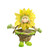 15'' Yellow, Green and Tan Spring Floral Sunflower Girl with Basket Decorative Figure - IMAGE 1