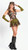 Women's Camouflage Army Halloween Costume - Junior One Size 0-9 - Green and Brown - IMAGE 2
