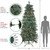 Real Touch™️ Pre-Lit Slim Washington Frasier Fir Artificial Christmas Tree - 9' - Clear Lights - IMAGE 6