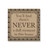 14.5" Downton Abbey "Never a Dull Moment" British Decorative Damask Hanging Wall Art - IMAGE 1