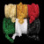 Red Fuzzy Caterpillar Wired Craft Ribbon 0.75" x 55 Yards - IMAGE 1
