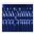 2-Ply Metallic Fringe Drape Party Decoration - 10' - Blue - Pack of 6 - IMAGE 2