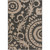 5.25' x 7.5' Flowery Maze Pale Black and Taupe Shed-Free Area Throw Rug - IMAGE 1