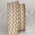Tan and White Burlap Chevron Print Wired Craft Ribbons 2" x 40 Yards - IMAGE 1