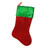 19" Red and Green Chevron Sequin Christmas Stocking - IMAGE 3
