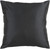 18" Jet Black Solid Square Contemporary Throw Pillow - Down Filler - IMAGE 1