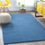 2' x 3' Rogue Love Federal Blue Hand Loomed Wool Area Throw Rug - IMAGE 2