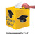 Club Pack of 6 School Bus Yellow and Black "Congrats Grad!" Graduation Party Card Boxes 9" - IMAGE 2