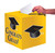 Club Pack of 6 School Bus Yellow and Black "Congrats Grad!" Graduation Party Card Boxes 9" - IMAGE 1