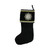 22" Black and Gold Trimmed Jewel Christmas Stocking - IMAGE 3