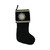 22" Black and Gold Trimmed Jewel Christmas Stocking - IMAGE 1