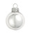 Shiny Finish Glass Christmas Ball Ornaments - 6" (120mm) - Silver - 2ct - IMAGE 1