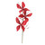 22" Red Glittered Three Butterflies with Spiral Wired Craft Pick - IMAGE 1