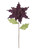 24" Purple and Green Glittered Artificial Poinsettia Christmas Spray - IMAGE 2