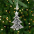 Mosaic Style Christmas Ornaments  - 4" - Gold - Set of 12 - IMAGE 4