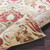 4' x 5.25' Floral Red and Beige Shed-Free Rectangular Area Throw Rug - IMAGE 4