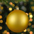 Matte Gold Shatterproof Christmas Ball Ornament 2.75" (70mm) - IMAGE 2