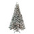 6.5' Pre-Lit Flocked Pine Medium Artificial Christmas Tree - Clear Lights - IMAGE 2