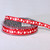 Red with White Heart Print Woven Edge Craft Ribbon 0.25" x 108 Yards - IMAGE 2