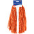 School Spirit Cheerleading Pom Pom Shakers - 12" - Orange - Pack of 48 - IMAGE 6