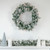 Pre-Lit Flocked Victoria Pine Artificial Christmas Wreath - 24" - Clear Lights - IMAGE 2
