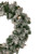 Pre-Lit Flocked Victoria Pine Artificial Christmas Wreath - 24" - Clear Lights - IMAGE 4