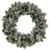 Pre-Lit Flocked Victoria Pine Artificial Christmas Wreath - 24" - Clear Lights - IMAGE 1