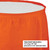 Pack of 6 Sunkissed Orange Pleated Disposable Plastic Picnic Party Table Skirts 14' - IMAGE 2