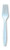 Club Pack of 288 Pastel Blue Premium Heavy-Duty Plastic Party Forks - IMAGE 1