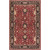 5' x 8' Burgundy Red and Black Hand Tufted Wool Area Throw Rug - IMAGE 1