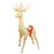 60" Beige and Red Pre-Lit Standing Reindeer Christmas Outdoor Decor - IMAGE 1