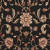 5.25' x 7.5' Floral Black and Brown Shed-Free Rectangular Area Throw Rug