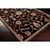 5.25' x 7.5' Floral Black and Brown Shed-Free Rectangular Area Throw Rug