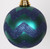 2-Finish Green and Blue Chevron Shatterproof Christmas Ball Ornament 8" (200mm) - IMAGE 2