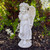 9.75" Ivory Standing Angel with Floral Crown Outdoor Garden Statue - IMAGE 2