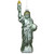 7.75" Silver and Gold Glass Glittered Statue of Liberty Christmas Ornament - IMAGE 1