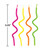 Crazy Curl Birthday Party Candles - 3.25" - Club Pack of 72 - IMAGE 3