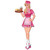 Club Pack of 12 Pink and White Jointed Retro 50's Carhop Decors 35" - IMAGE 1