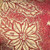 Burgundy Red and Gold Holly Flower Wired Craft Ribbon 5" x 20 Yards - IMAGE 1