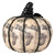 Glittered Newspaper Decoupage Pumpkin Halloween Decoration - 7" - Beige and Black - IMAGE 4