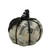 Glittered Newspaper Decoupage Pumpkin Halloween Decoration - 7" - IMAGE 1